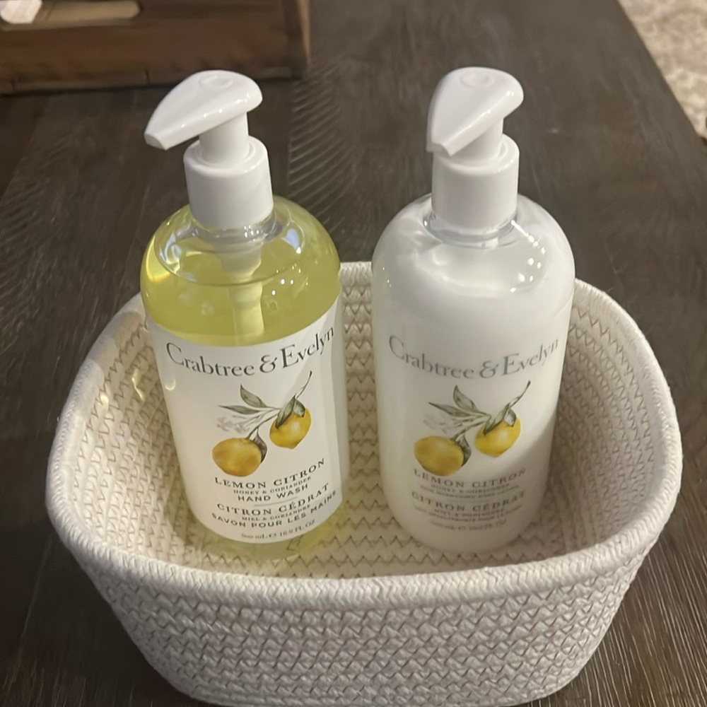 Crabtree & Evelyn Lemon Citron hand wash and lotion